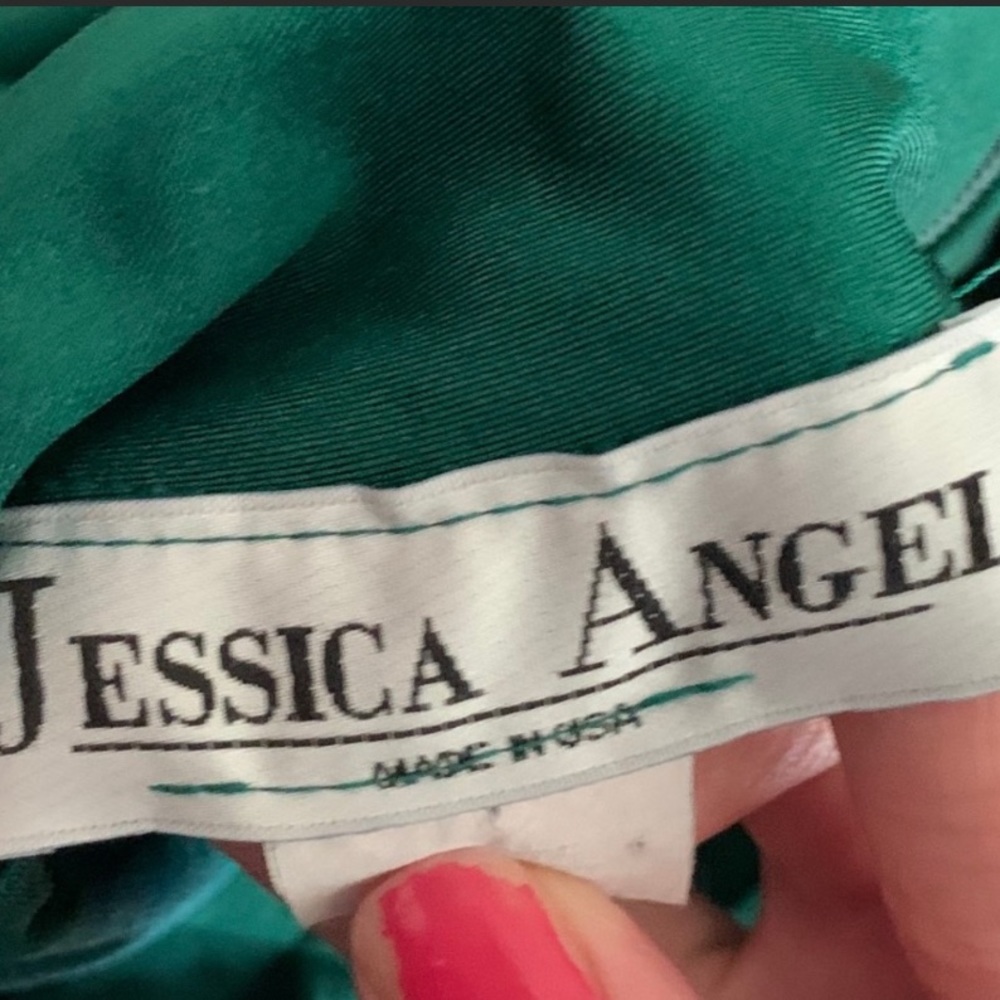Beautiful Jessica Angel Collection Hunter Green Prom / Bridal Dress- PROM - Picture 6 of 7